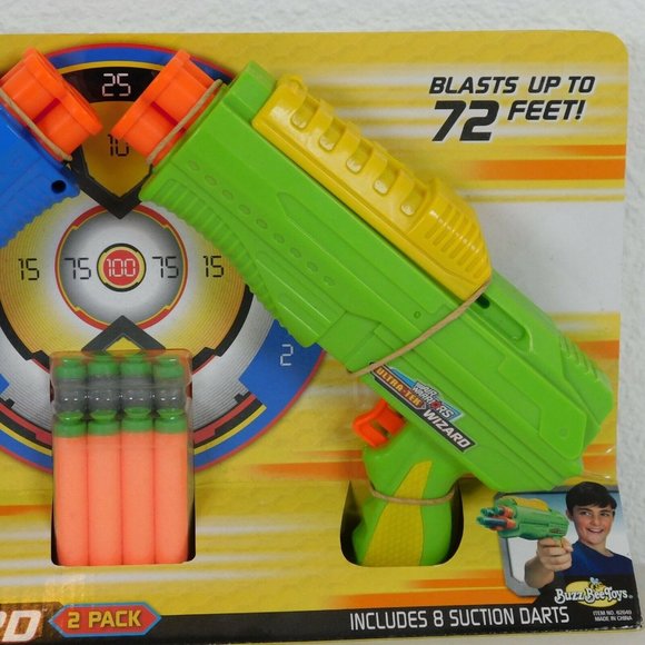 Ultra-Tek Wizard Air Warriors 2 Pack Long Distance 8 Suction Darts up to 72 feet - Picture 3 of 5